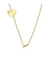 Heart with L Silver Necklace SPE-5744
